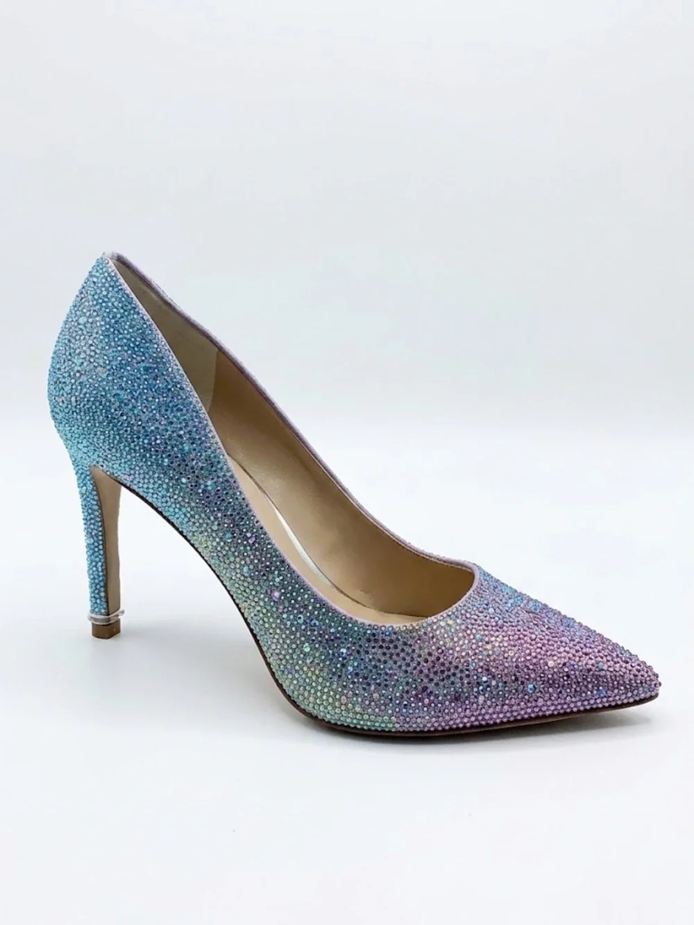 NIB Kenneth Cole NY Riley 85 Rhinestone Ombre Pumps in Blue & Purple Size 8.5